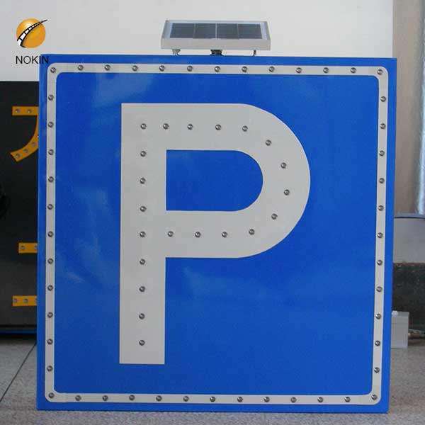 Solar Traffic Sign Parking