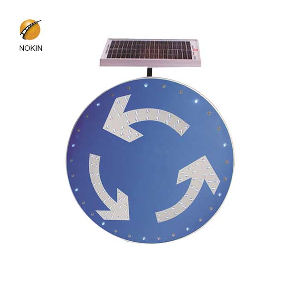 Circular solar traffic signs